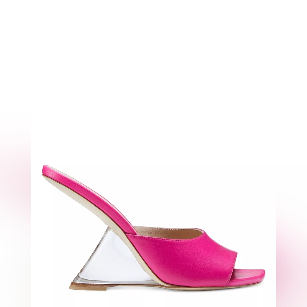 Stuart Weitzman Rebel Lucite Slide Sandal
